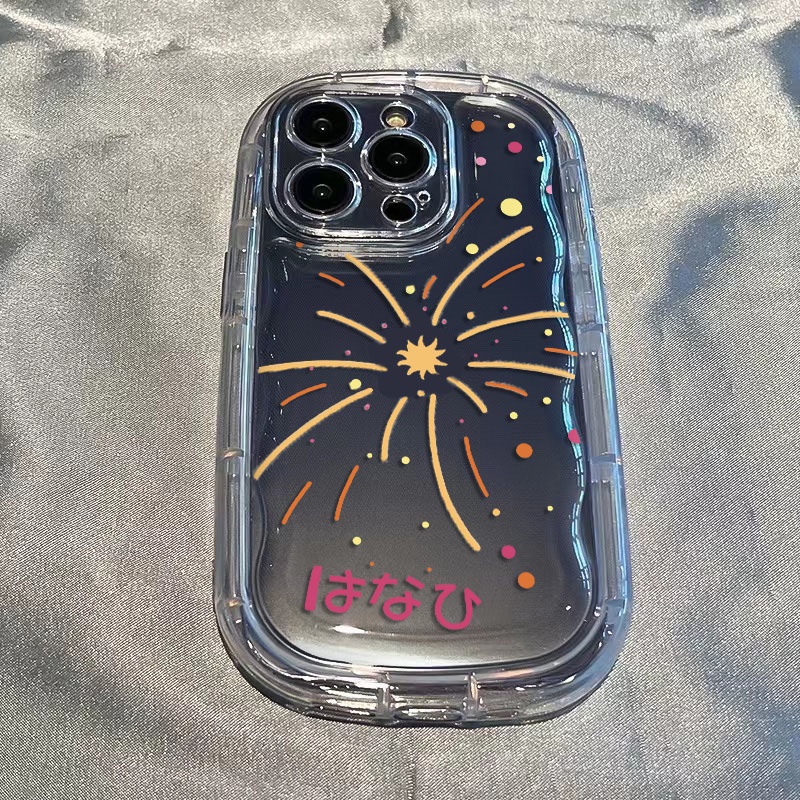 fireworks Soft Shockproof cartoon Soap Phone case For iPhone 11 Pro Max 12 Pro Max 13 Pro Max 14 Pro
