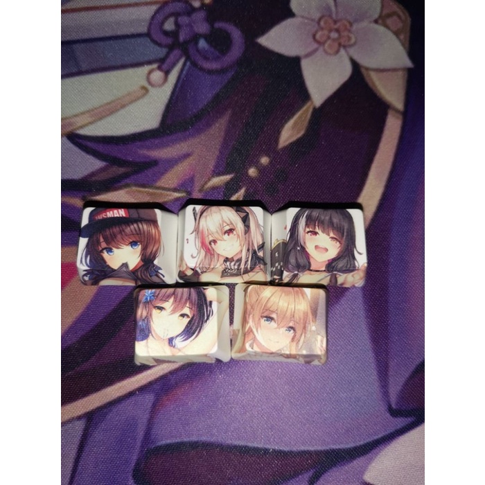 Keycaps Ahegao Anime Hentai OEM PBT Color CTRL ALT FN