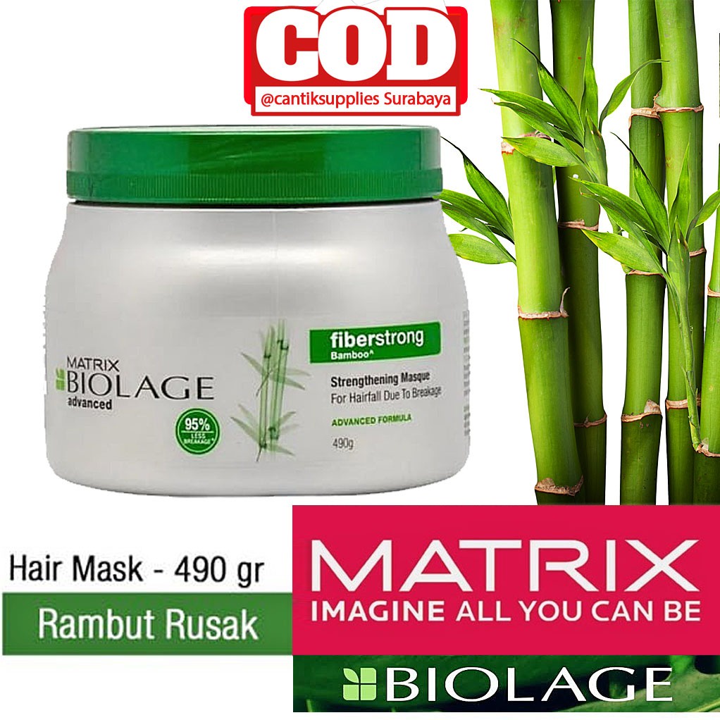 MATRIX HAIR MASK BIOLAGE FIBER STRONG 500ML Matrix Biolage FiberStrong Mask Untuk Rambut Rusak 500ml