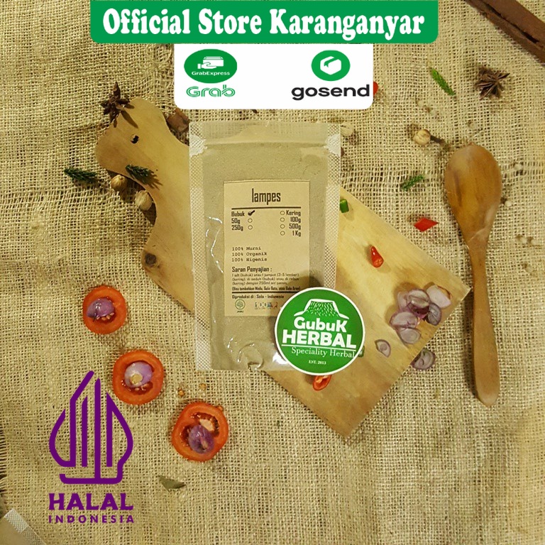 

LAMPES KLAMPES BUBUK 250 GRAM / Ocimum Basilicum / BUBUK HALUS / MURNI TANPA CAMPURAN