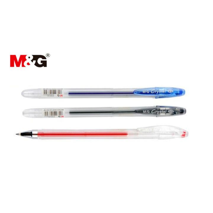 

M&G Crystal Gel Pen 0.5mm Black Red Blue / M&G Pulpen Crystal 0.5mm