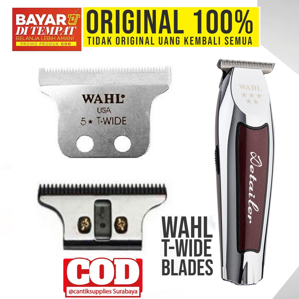 Pisau Wahl Detailer T Wide Blade Wahl Detailer / Trimmer , Pengganti Pisau Pemangkas Rambut Refill