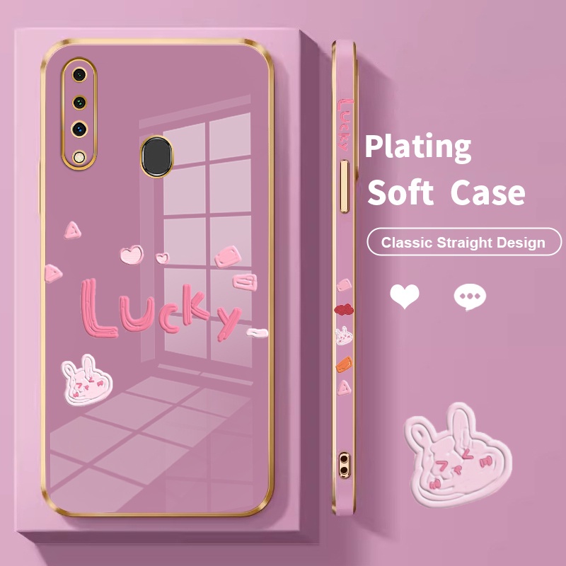 Case 6D Plating Full Lens Cover Soft Case For Samsung A20s A21s A20 Case hp For Samsung  A205 A207F 