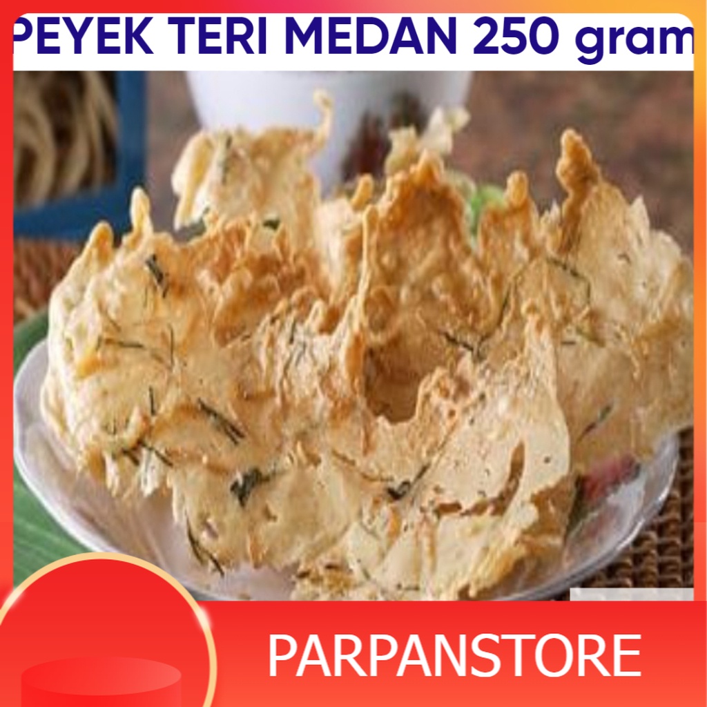 

Peyek Teri Medan Gurih Kemasan 250 gram