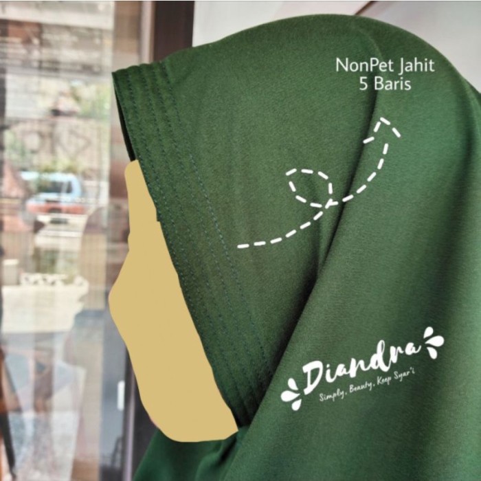 HIJAB DIANDRA HIJAB_KHIMAR/JILBAB SYARI SIZE SUPER JUMBO XXXL NONPET