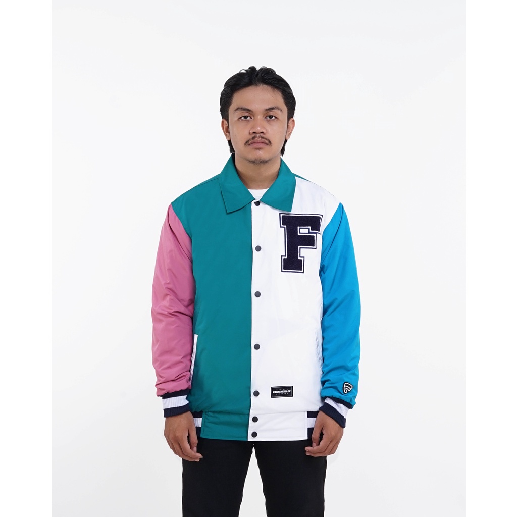 JAKET PARASUT PRIA WANITA WINDBREAKER CASUAL SIMPLE FRIDAY KILLER | EF COACH TEAL