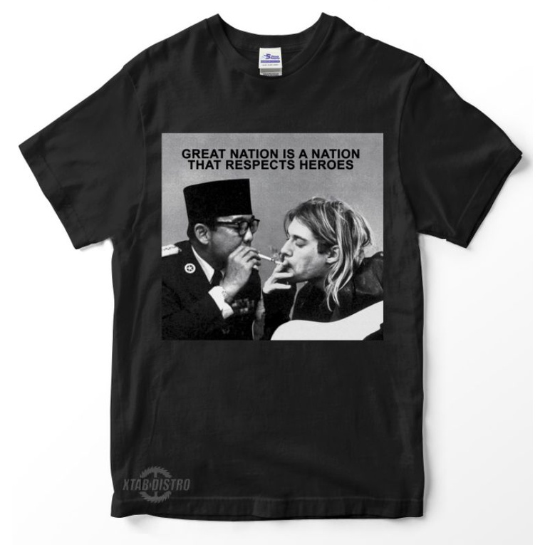 Kaos Soekarno X Kurt Cobain | Hot Item kaos kurt cobain grunge nirvana smells like teen