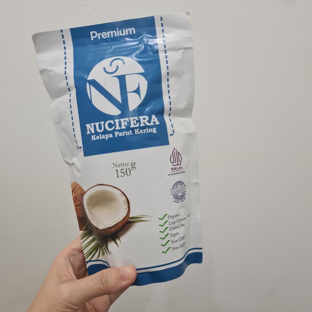 

Nucifera Kelapa Parut Kering ( Dessicated Coconut ) 150g