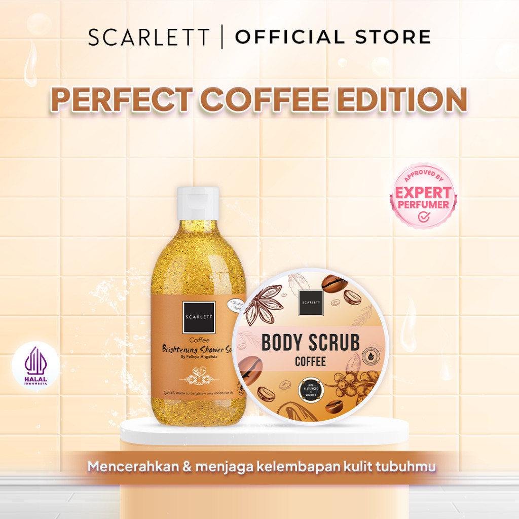 Scarlett Whitening Skincare Perfect Coffee Edition Melembabkan dan Menghaluskan Kulit Membersihkan K