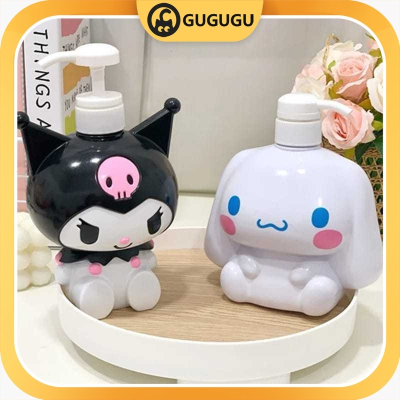 Sanrio Botol Pump Tempat Sabun Wadah Sabun Cair Kuromi Hello Kitty My Melody Dispenser Sabun Karakte
