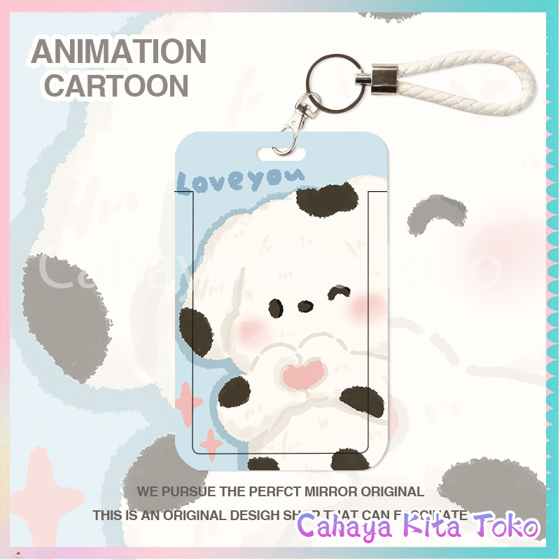 

ID CARD HOLDER/SARUNG KARTU/pesanan Hadiah Khusus/SUPPORT HARGA GROSIR/Motif Anak Anjing dan Kucing Pasangan