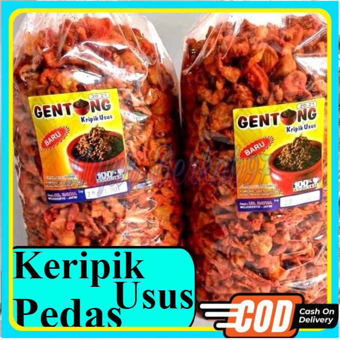 

keripik usus pedas daun jeruk crispy 1kg