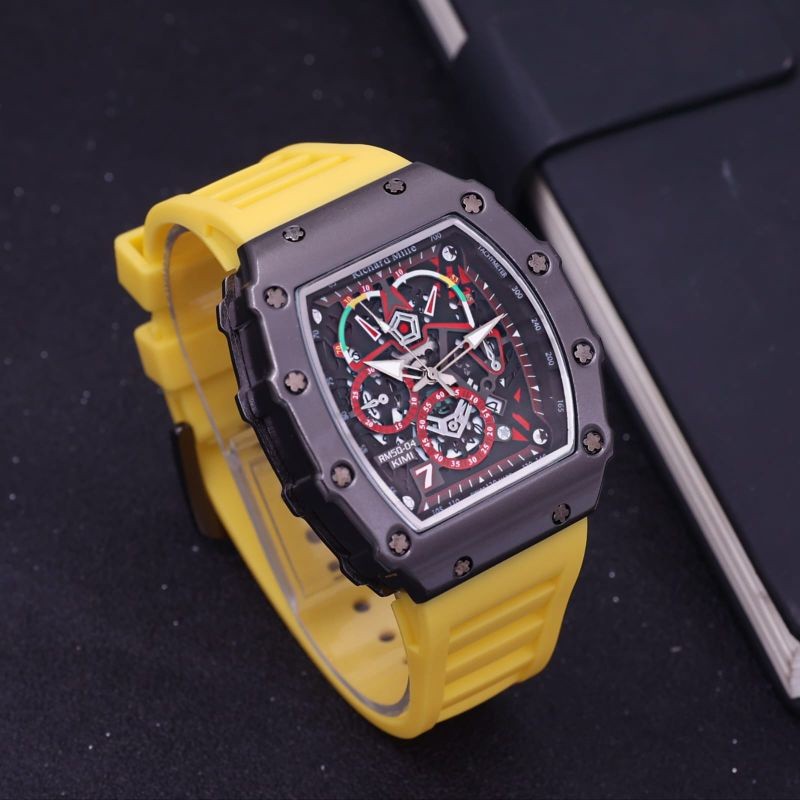 Promo Jam Tangan Pria Murah Rm Mille Chrono Variasi Premium Analog Mode Oval Best Seller Viral Tali 