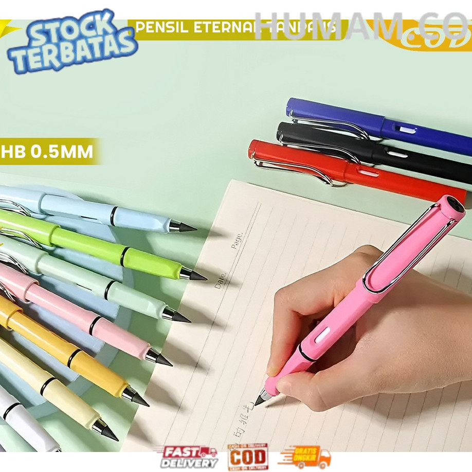 

HAGIA AKS - Pensil Eternal Tanpa Batas HB 0.5mm Tanpa Rautan dengan Penghapus Praktis / Eternal Pencil Magic Unlimited Tanpa Isi Perlengkapan Menggambar Anak / Pensil HB Macaron Anti Ribet