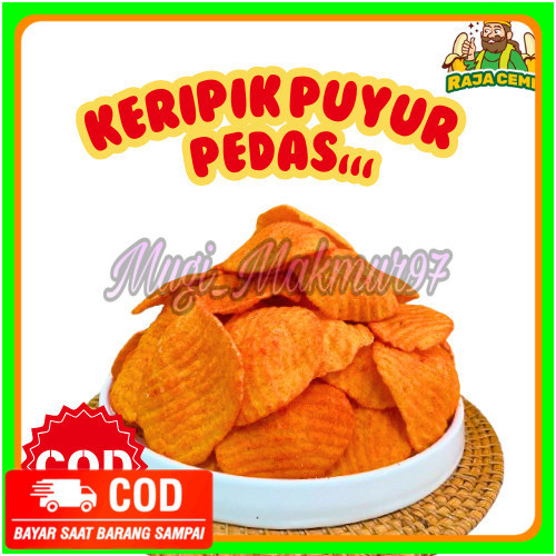 

Keripik Puyur Kerupuk PUYUR Rasa Pedas Gurih Manis 1kg