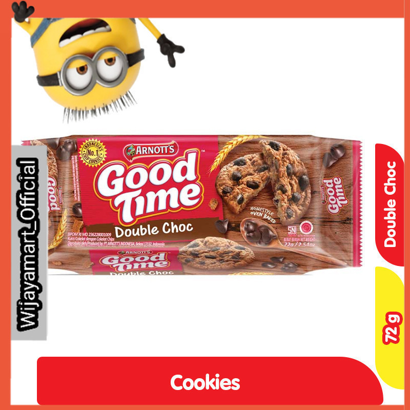 

Good Time Cookies Double Cokelat 72 g