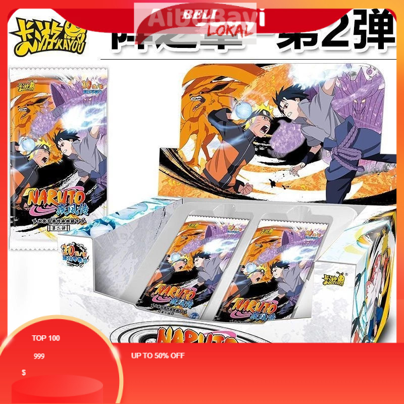 KARTU ANIME NARUTO ⭐1 Box Kayou Kartu Naruto Tier 4 Wave 2 Anime Naruto Collection Card Grosir Cards
