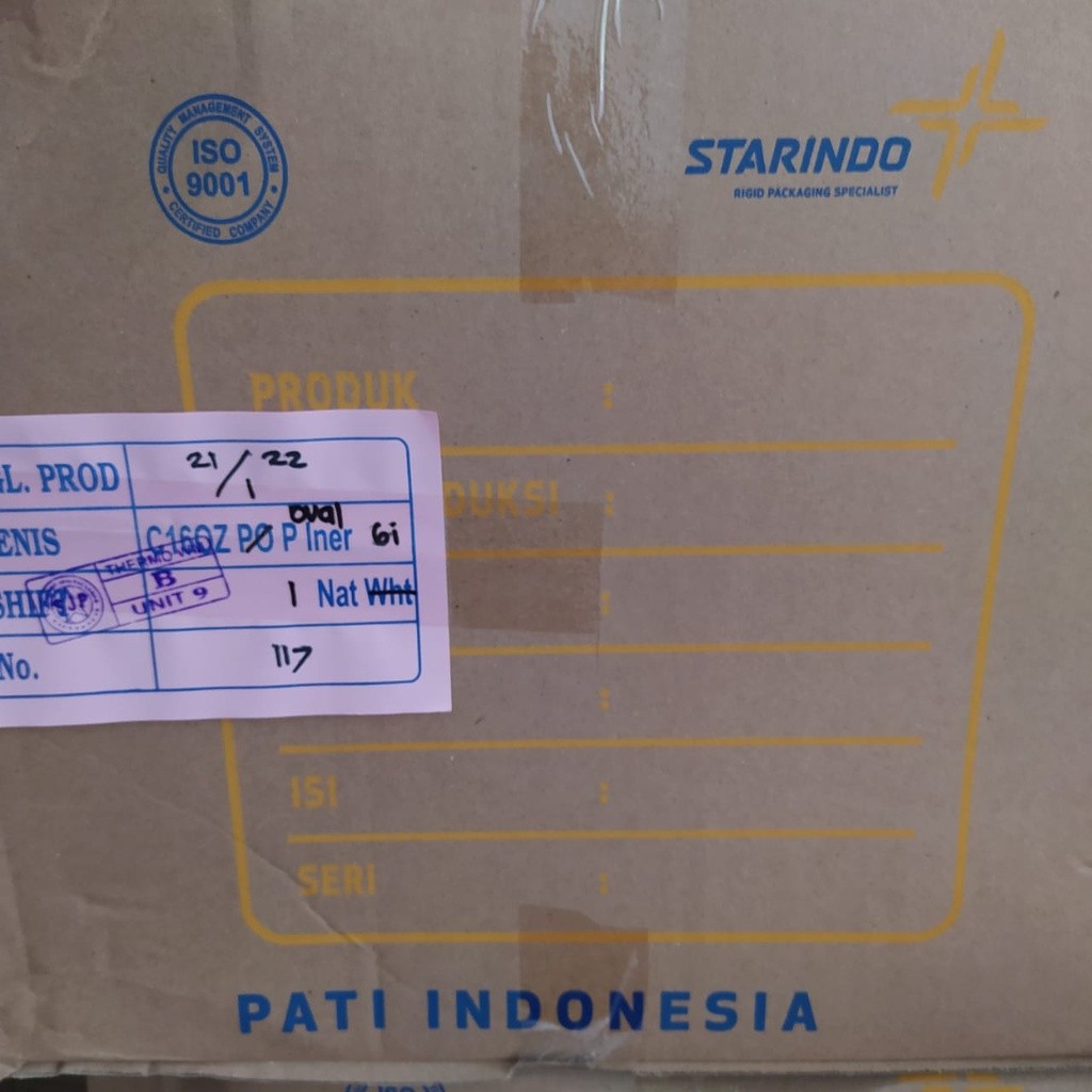 gelas cup 16oz oval starindo 1000pcs