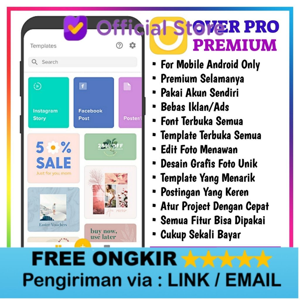 Aplikasi Over Pro Premium Android Lifetime