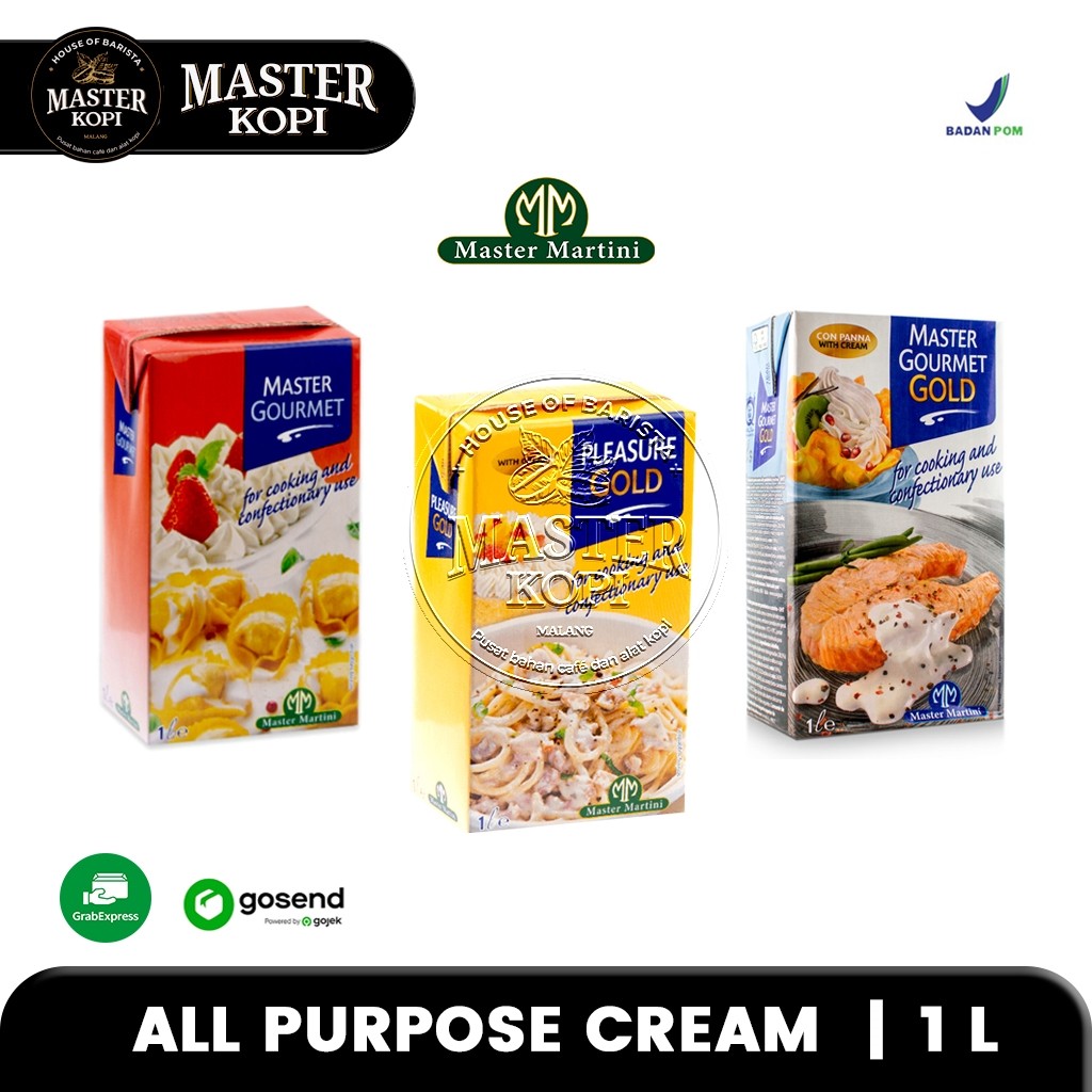 

Master Gourmet Cream / Pleasure Gold / Cooking Whipping Non Dairy Cream 1 Liter - KHUSUS INSTANT