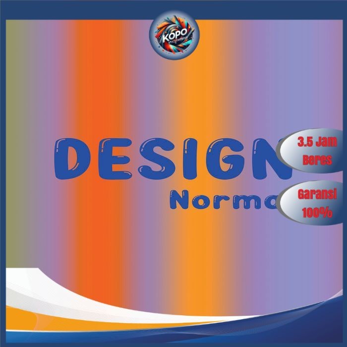 KOPO  Print Jasa Desain Sticker Logo Stiker Kemasan Makanan Botol Minuman 2X REVISI