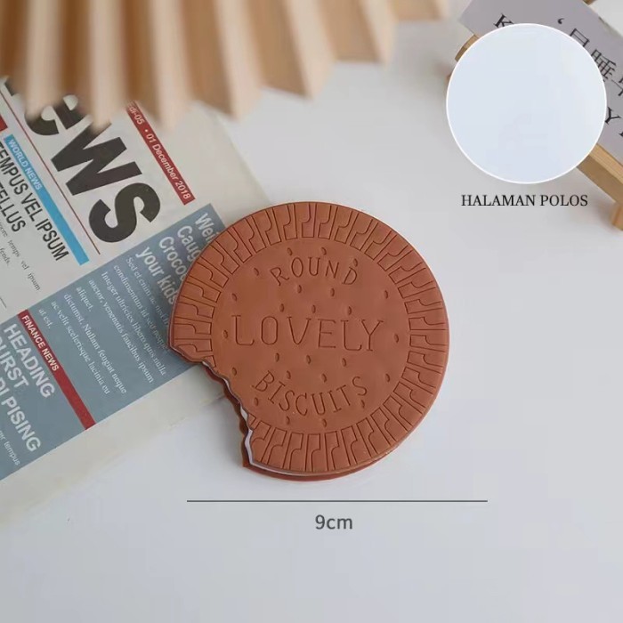 

Notebook Mini Motif Lucu Biskuit Cokelat Isi 80 Lembar Buku Catatan - Biskuit(polos)