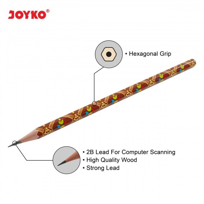 

Pensil 2B Joyko P-98 Motif Batik - Lusinan-SHSNP