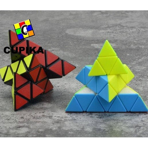 [[PROMO]]Ready Rubik LEFUN Piramid 4x4 Pyraminx Segitiga Magic Cube Stickerless