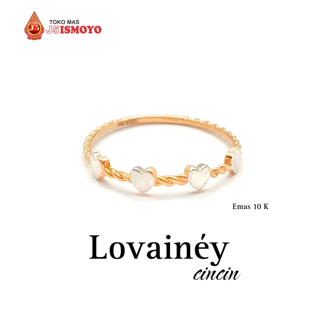 Cincin Emas Mas Asli Lovainey J5 Ismoyo