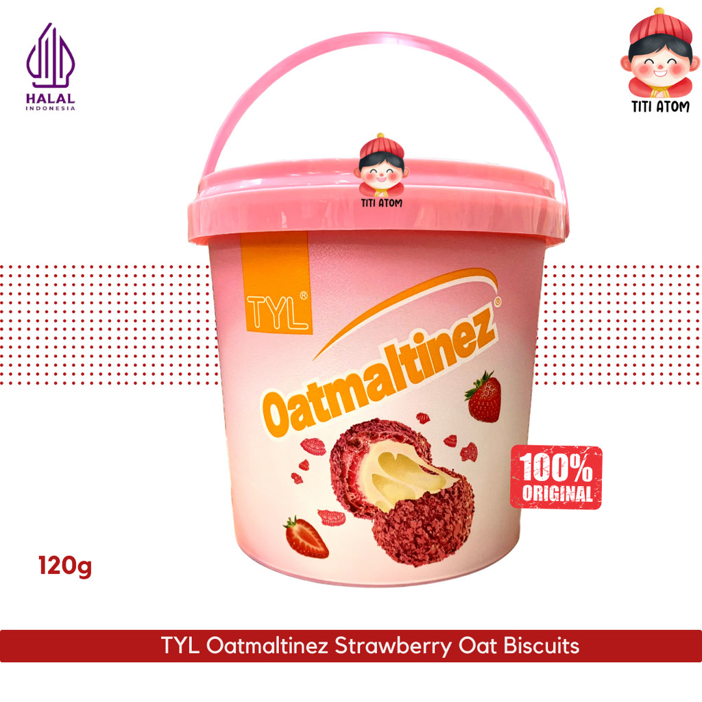 TYL Oatmaltinez Strawberry Oat Biscuits Gandum 120g