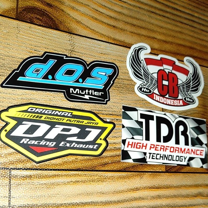 DPJ STIKER KNALPOT RACING DIDHOT PUTRA JAYA DOS TDR CB INDONESIA STIKER HEREX JOGJA STIKER KATA KATA