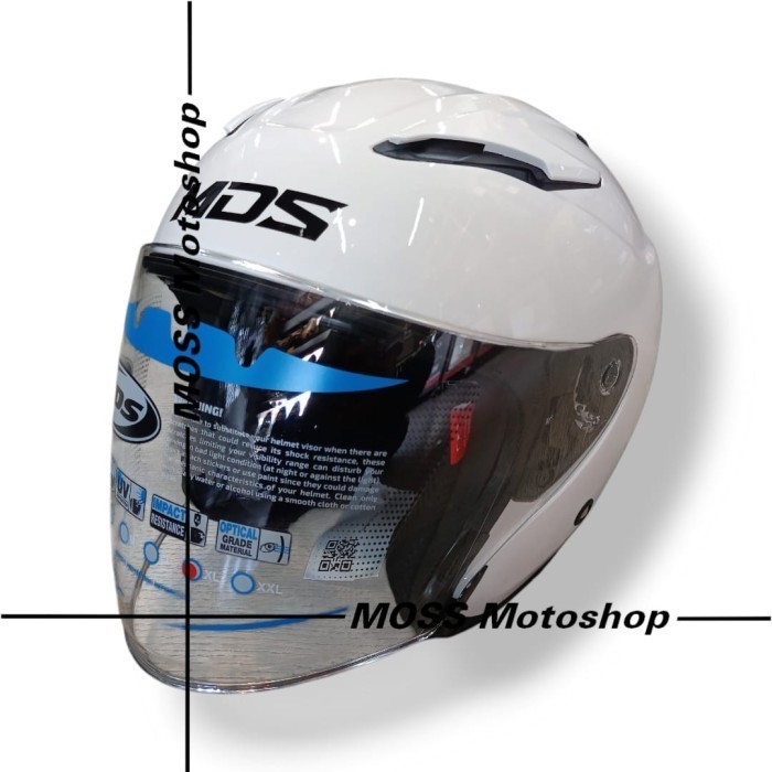 HELM HALF FACE MDS VOLTUS WHITE | MDS HALF FACE ORIGINAL