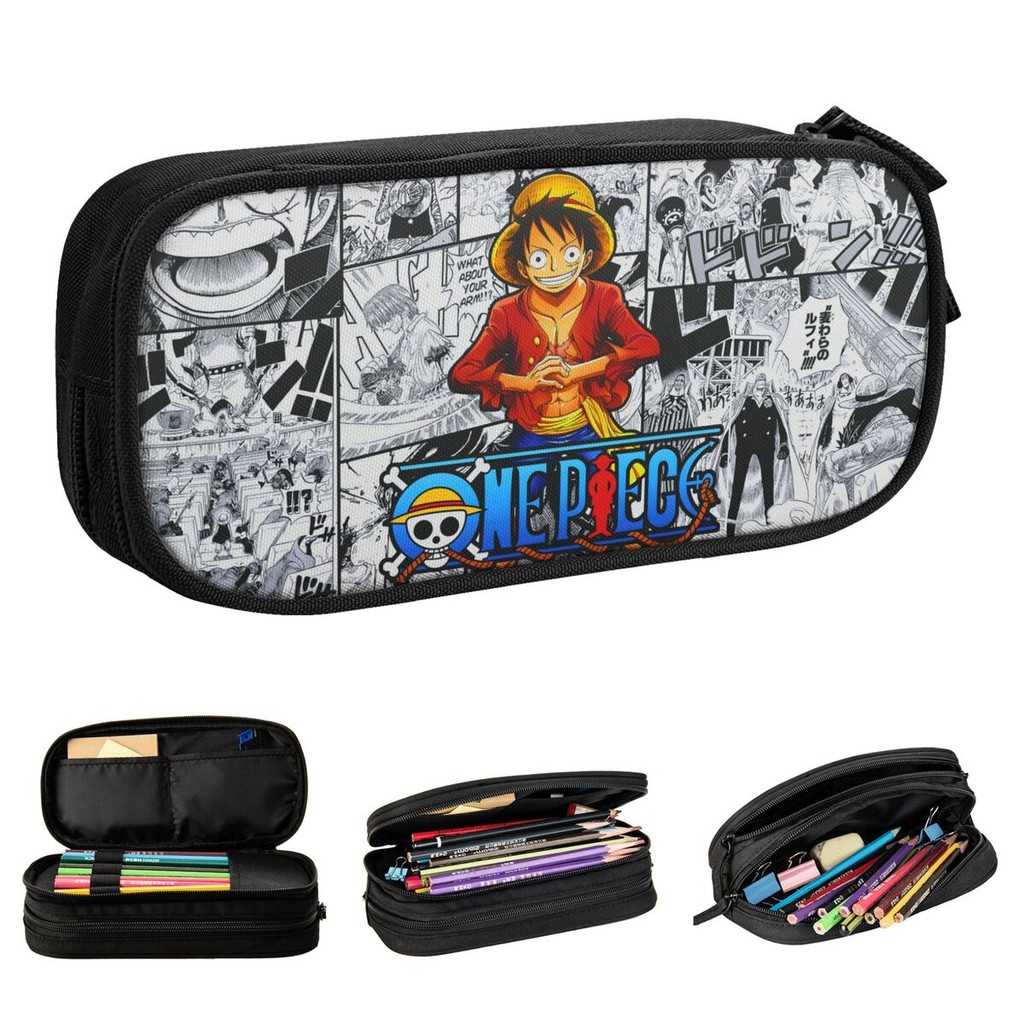 

Cute One-Piece Luffy Pencil Cases Pencil Pouch Pen for Girls Boys Large Storage Bags Students School Gift Stationery