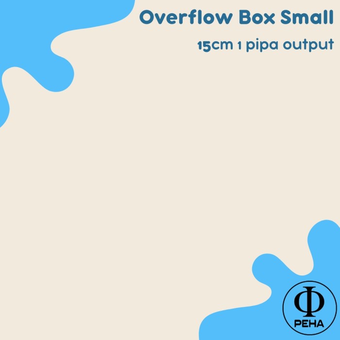 Overflow Box Acrylic Over Flow Box Aquarium Kotak Overflow Akuarium - Small 1 output
