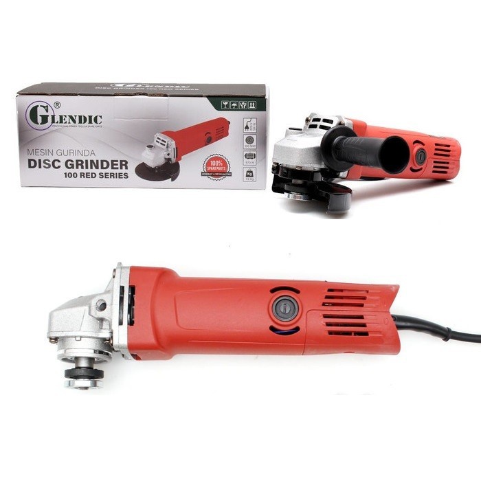 Mesin Gerinda Tangan GLENDIC 100 RED SERIES Disc Grinder 4 inch
