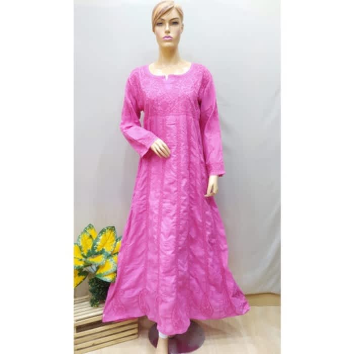 Long Dres cotton Camric Hand made/Gamis Wanita/Baju India