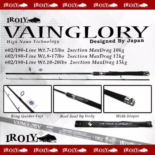 Joran iroly VAINGLORY Panjang 180 8-17lbs