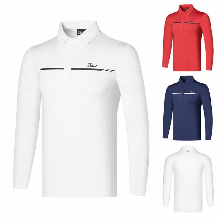 Baju polo kaos golf lengan panjang men polo golf