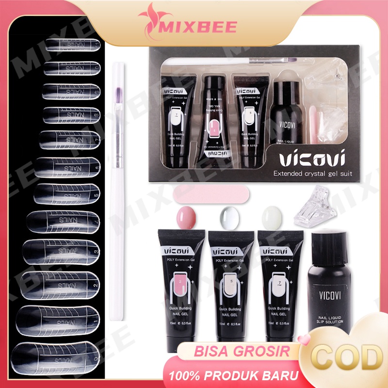 Kuku Gel Pembangun UV Seni Kuku Lem Gel Kuku 8Ml, Seni Kuku Berlian Imitasi Gel Lem Super Lengket UV