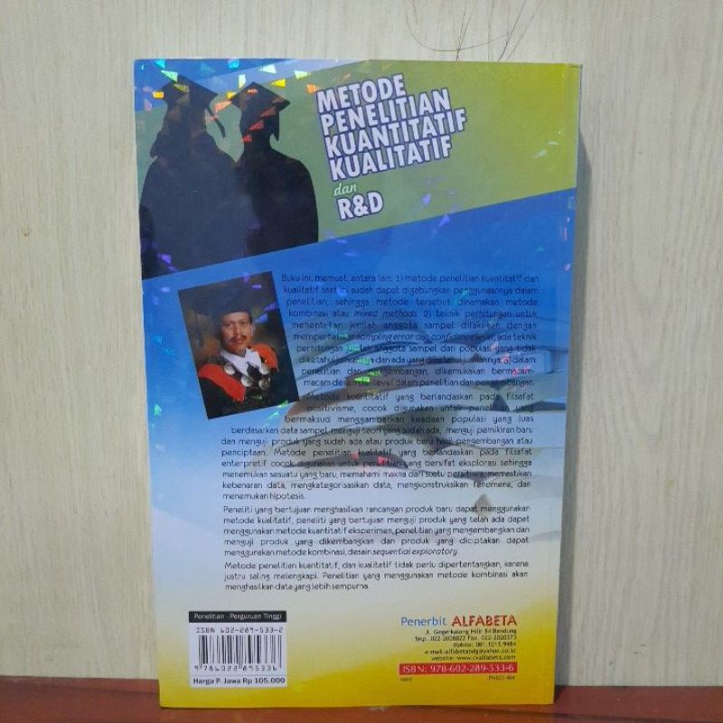 Paket 2 Buku Metode Penelitian Kuantitatif Kualitatif dan R&amp;D Terlaris - Prof.Dr.Sugiyono Terlaris
