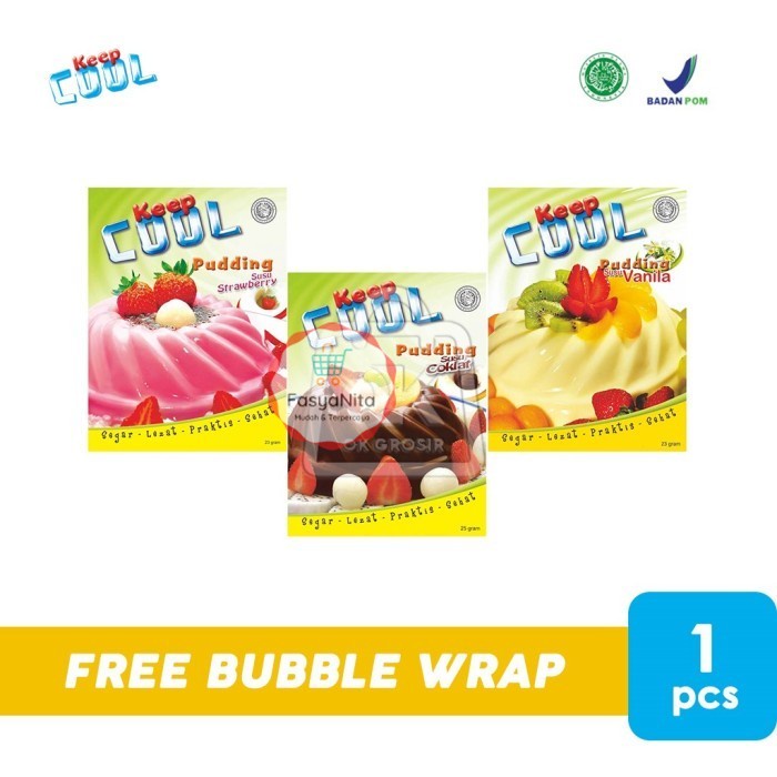 

Premix Pudding Susu Keep Cool BIASA (BUKAN SILKY) 1 pcs - Puding Stroberi - FasyAnita Mart Denpasar