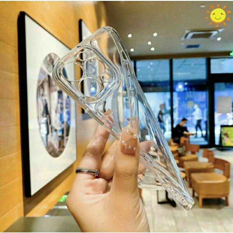 Case Tpu Clear Space Vivo V21 (5G) V25E Y22 (2022) Y35 Y36 / CASE SILICONE BENING TRANSPARAN PUTIH S