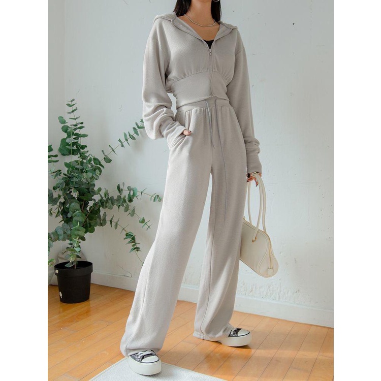 SF - ONE SET HOODIE THINA WANITA Baju Celana