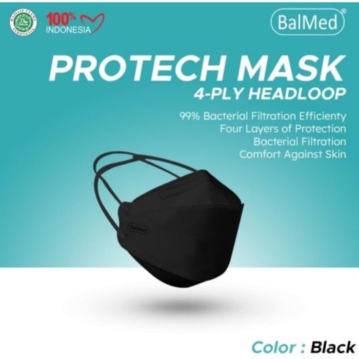 ✨LARIS✨ -masker balmed hijab headloop 4ply kf94