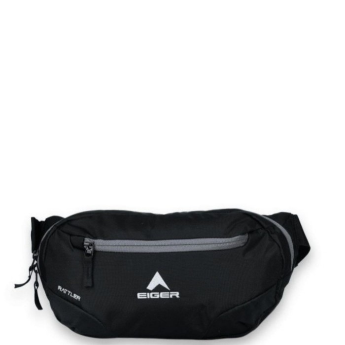 Tas pinggang Eiger 910003308 Rattler, waistbag pria ORIGINAL - Hitam