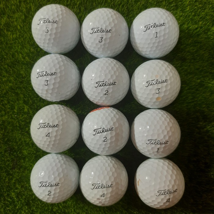 [Terbaru] Bola Golf TITLEIST PRO V1& PRO V1X GRADE B isi 12 pcs - PRO V1