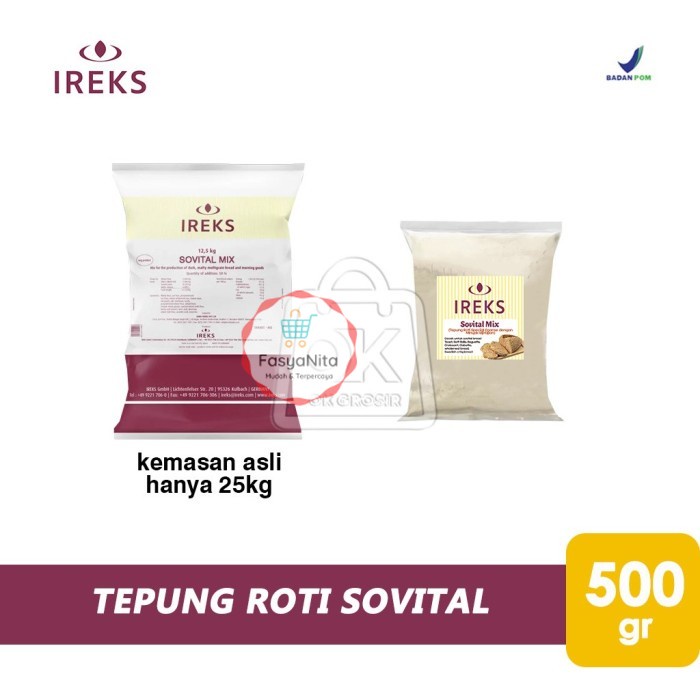 

Tepung Roti IREKS SOVITAL MIX / Tepung Coarse Minyak Biji-bijian 500gr - FasyAnita Mart Denpasar