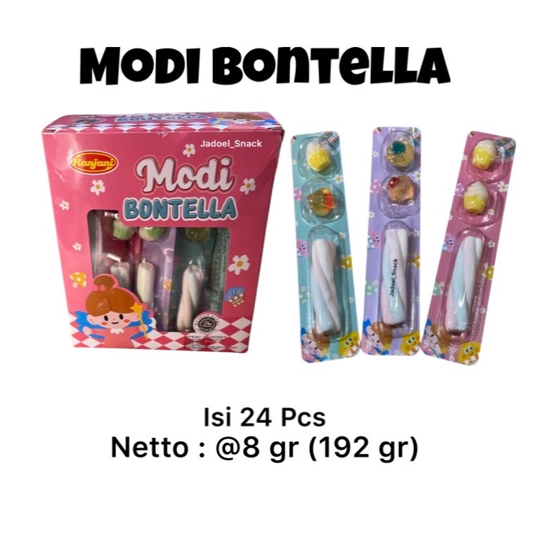 

RANJANI Permen Modi Bontella 24 X 8 Gr Rasa Buah