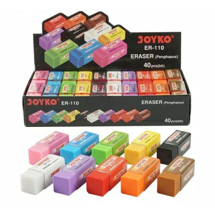 

Penghapus Hapusan Joyko Kecil 1 Pak 40 Pcs - hitamKgrosir