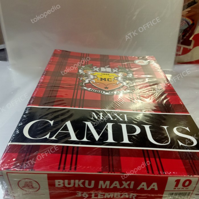 

Buku Tulis Campus 36 lembar per pack 10Buku Buku Campus AA Maxi